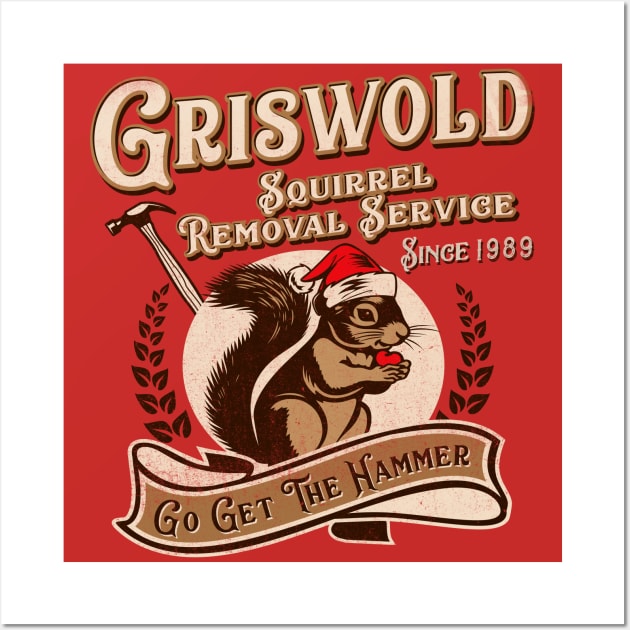 Griswold Squirrel Removal Service Wall Art by Alema Art